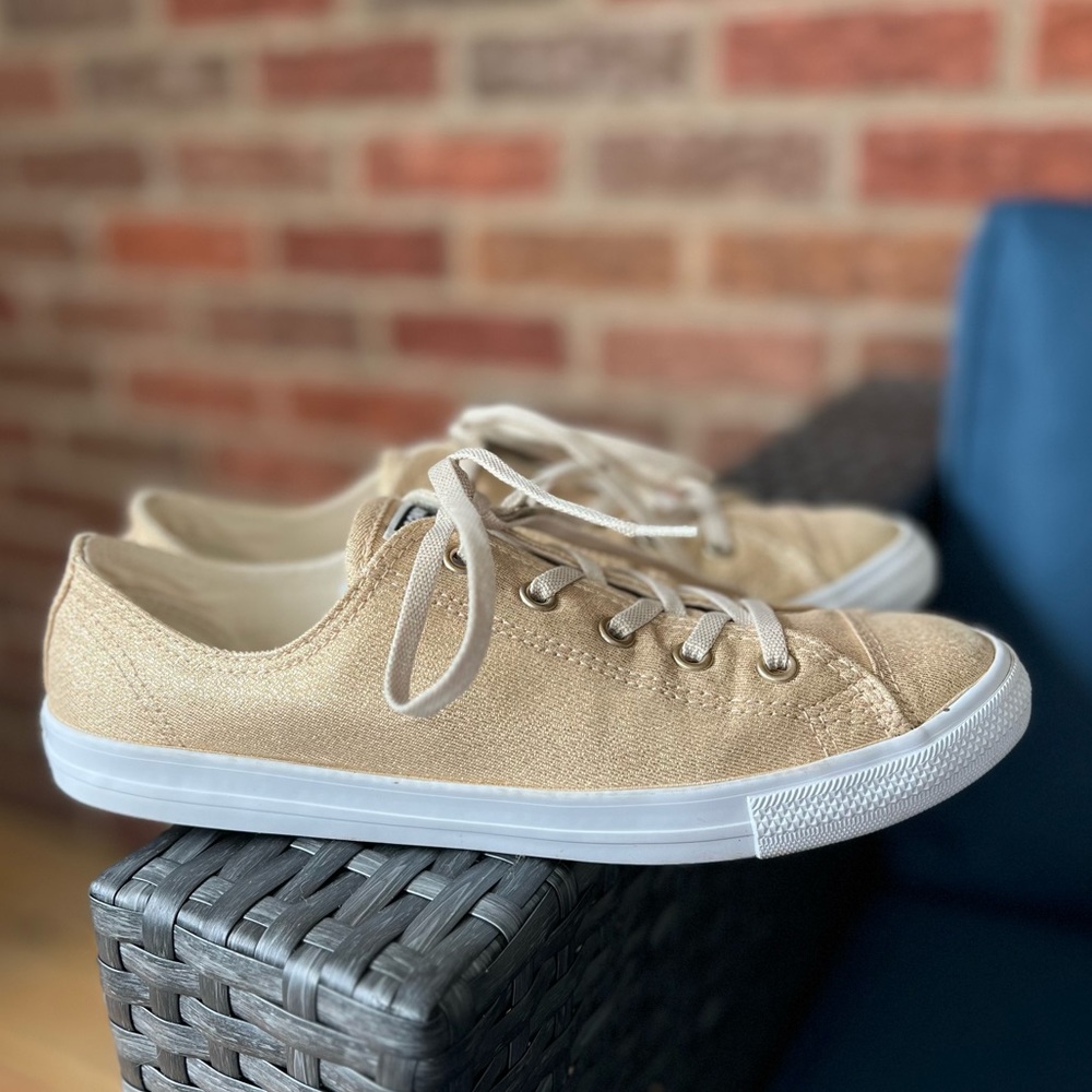 CONVERSE Sparkle Gold Sneakers - Picture 2 of 16